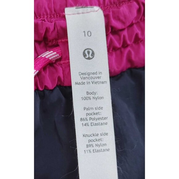 Lululemon Evergreen Track Pants Navy/Cafe/Ripened Raspberry Size 10 Windbreaker - Picture 2 of 6